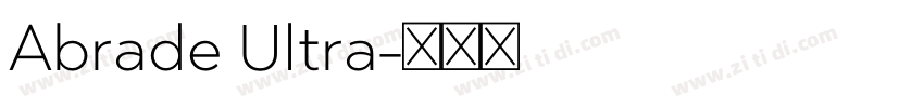 Abrade Ultra字体转换